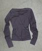 Mosan One-Shoulder Long-Sleeve T-Shirt(Ash Purple)