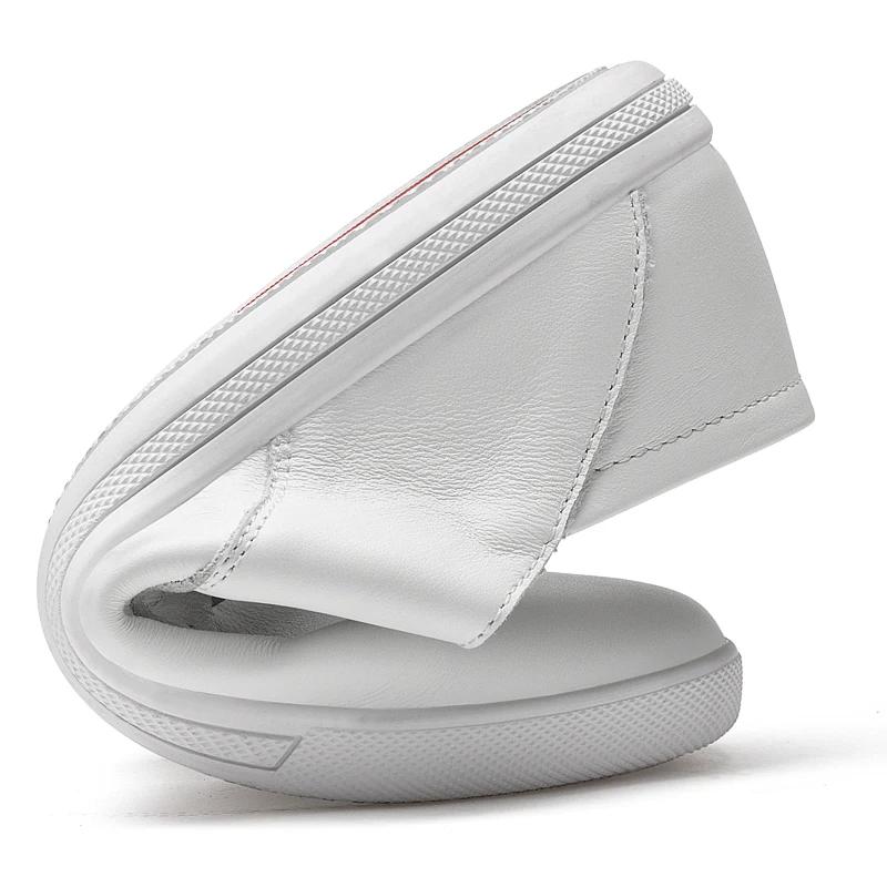 FashionWhite Мужская повседневная обувь из натуральной кожи Мужские кроссовки Cool Street — фото 3