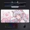 Character Cute Kkawaii Cat Girl Cute Mouse Pad Large Gaming Mousepad With Stitched Edges Thickened Desk Mat Pc