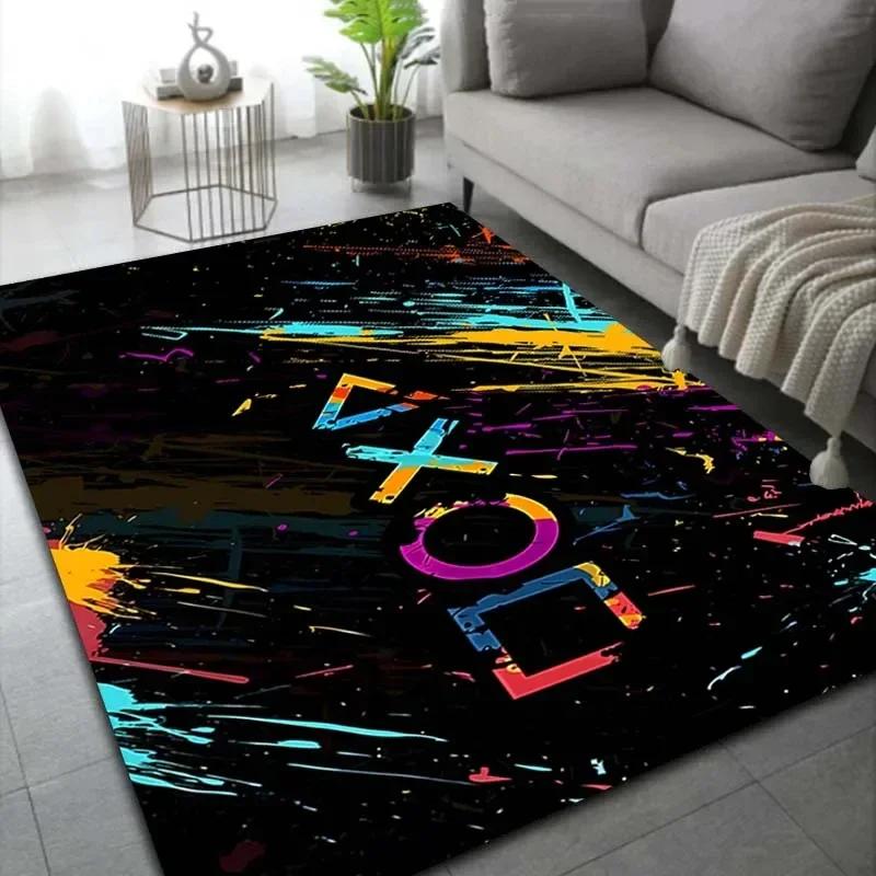 Gamer Rug Children's Room Carpet Cool Game Controller Doormat Home Living Room Bedroom Floor Mat Teens Dorm Hippie Style Mat