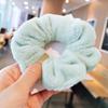 Flauschiges Plüsch-Scrunchie - Dickdarm-Kreis Haargummi für Damen & Mädchen, Vielseitiges Haaraccessoire, Sanft zum Haar, Perfekt für Herbst & Winter.