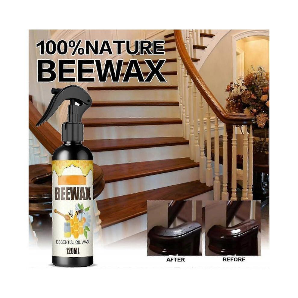 (3 Stück) Natürliches mikro-molekularisiertes Bienenwachsspray, Bienenwachsspray Möbelpolitur und Reiniger, Reparaturwachs für Risse und Kratzer