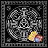 Tarots Tablecloth Rune Divinations Table Cover Astrology Oracles Board Game Mat Square Shape Pendulum Altar Table Cloth
