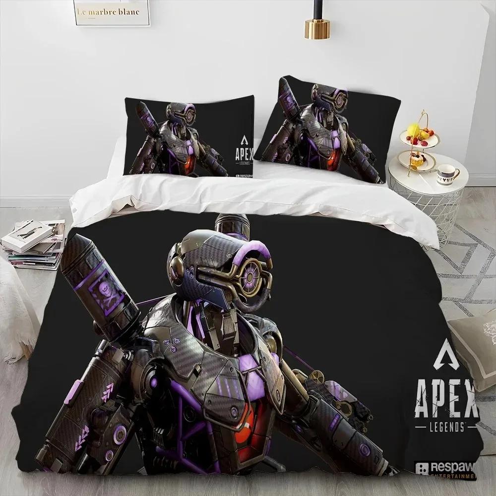 Jessica Chen Unisex A-Apex Legends Game Gamer Cartoon Comforter Bedding Setduvet Cover Bed Set Quilt Cover Pillowcaseking Queen Size Bedding Set