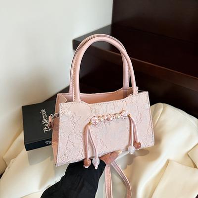 Belle, fraîche et de couleur unie, tempérament haut de gamme, apparence, sac à main pour femme, sac bandoulière messager polyvalent, pour femme