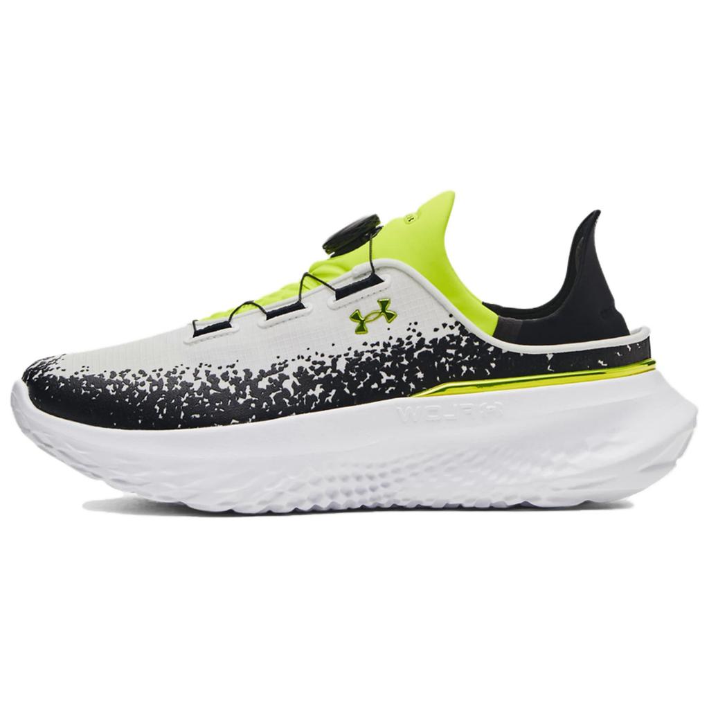 Under Armour SlipSpeed Mega Hvit High Vis Gul Unisex Sneakers Svart 3028539-107