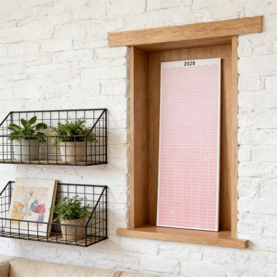 Roczny kalendarz ścienny 2026 Kalendarz na cały rok Jednostronicowy Od stycznia do grudnia 12 miesięcy Planer harmonogramu Pionowy Roczny kalendarz do zawieszenia do domu i biura