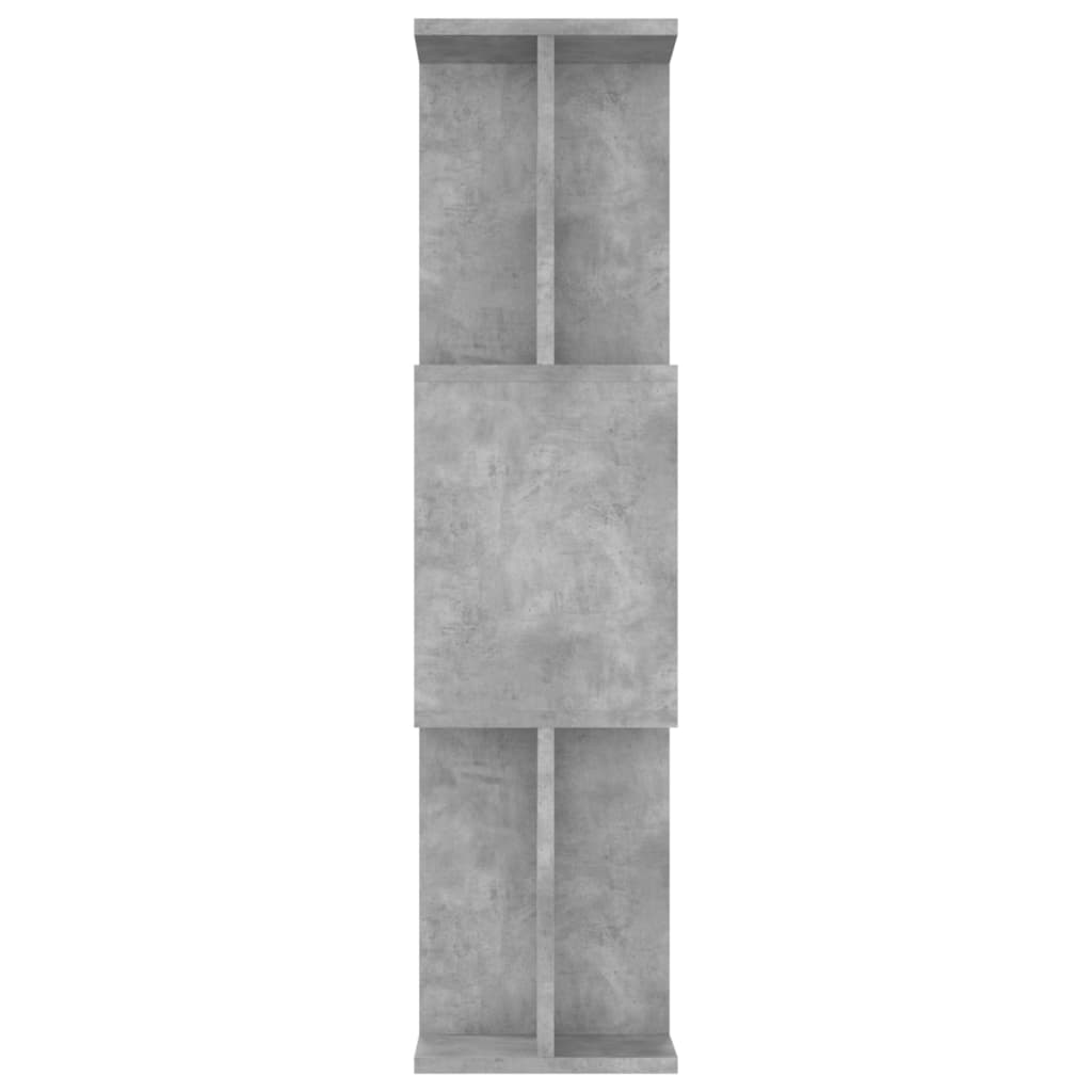 Bookshelf Room Divider Concrete Grey 80 x 24 x 96 cm Engineered Wood