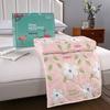 Summer Cool Gift Quilt Set: Washable Cotton Comforter & Thin Quilt