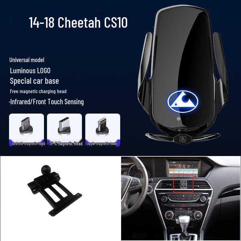 

Магнитный беспроводной автомобильный держатель для телефона с быстрой зарядкой Cheetah CS10/CS9 с интеллектуальным датчиком для воздуховода.