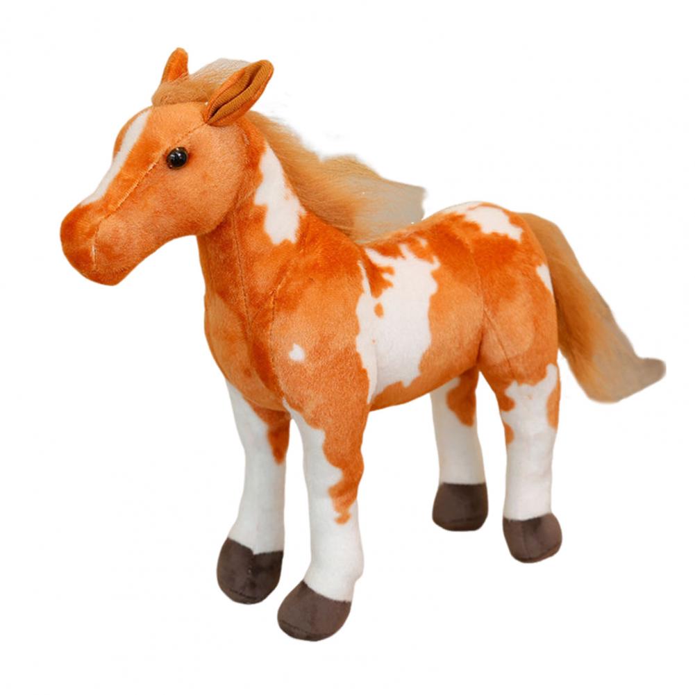 

Cuddly Horse Doll Plush Fleece Horse Doll For Kids With Pp Cotton Filling Adorable Foal Shape Plaything For Children S Playroom Easy