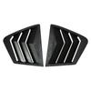 Carbon Fiber Style Sunshade for Rear Side Window Vent Louvers for Honda Civic 9th Generation 2011-2015 Sedan