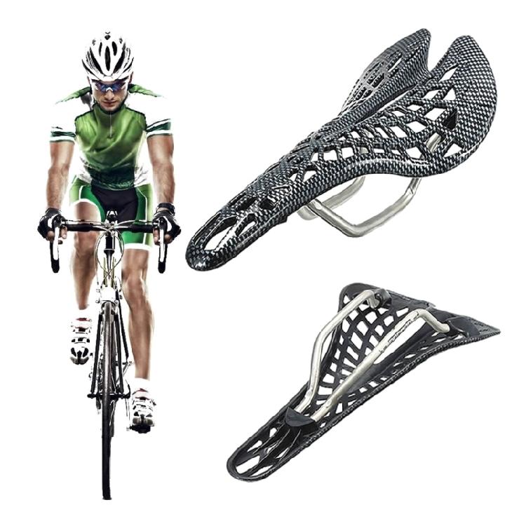 Carbon Fiber Bike Seat Breathable Shock Absorption Hollow Cycling Saddle Seats