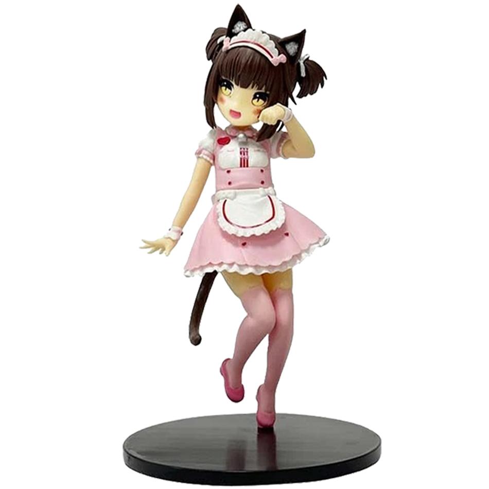 18cm NEKOPARA Anime Figure Kawaii Girl Chocola Action Figure Cute Maid Vanilla Figurine PVC Collection Model Doll Toys Gifts