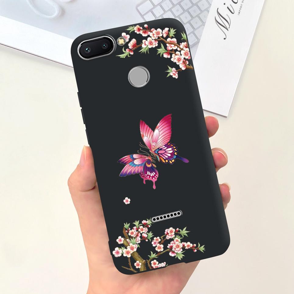 For Cover Xiaomi Redmi 6 6A 6Pro Bumper Shell Fashion Stylish Design Phone Cover For Redmi6 Redmi6a Soft Liquid Silicone Fundas