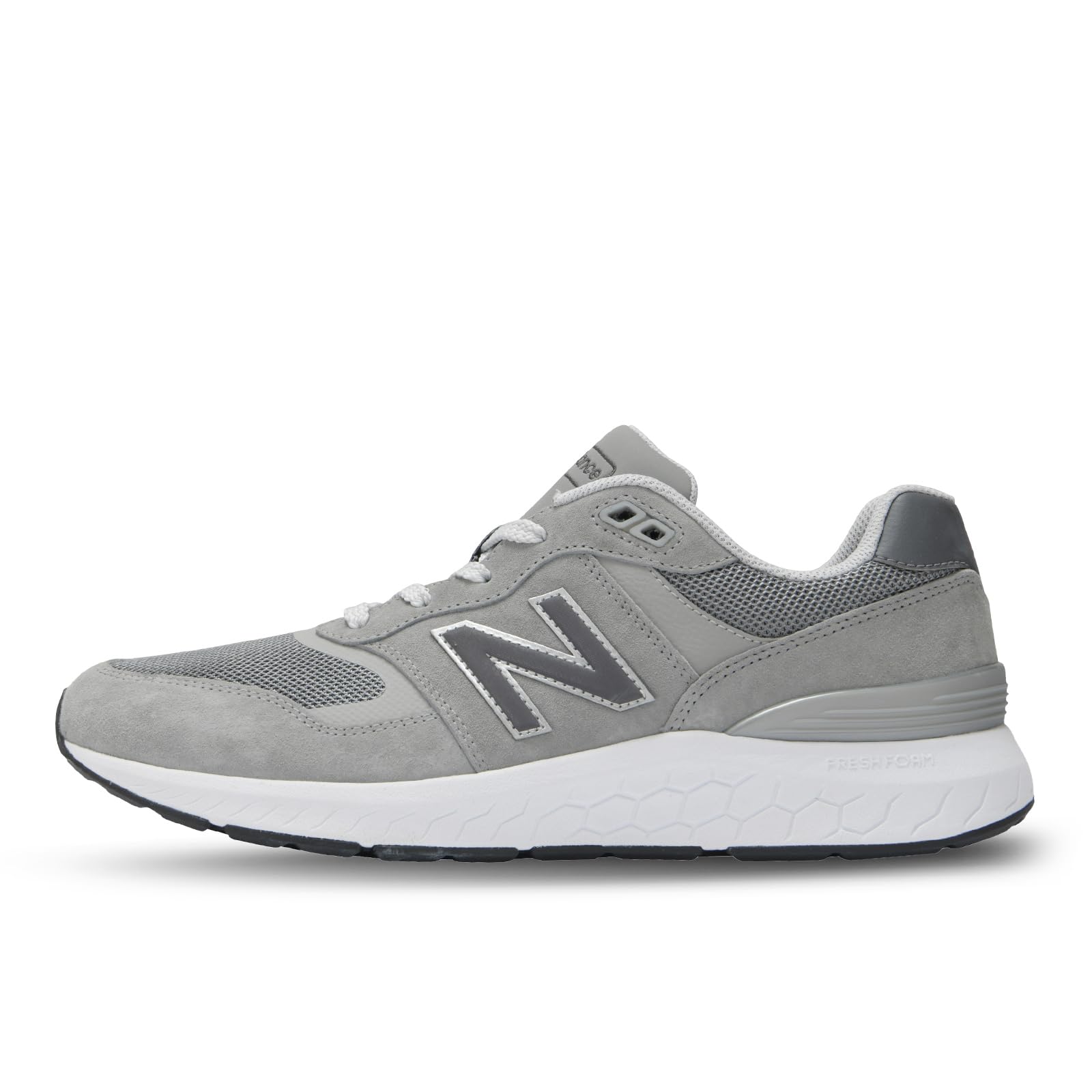 

New Balance MW880 v6 Fresh Foam Обувь для ходьбы CG6 2E, широкая, мужская, (СЕРЫЙ), 28,5 см,