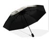 Panda Close-up pattern, automatic folding umbrella, portable and foldable design, 8 ribs, a Christmas or birthday gift.