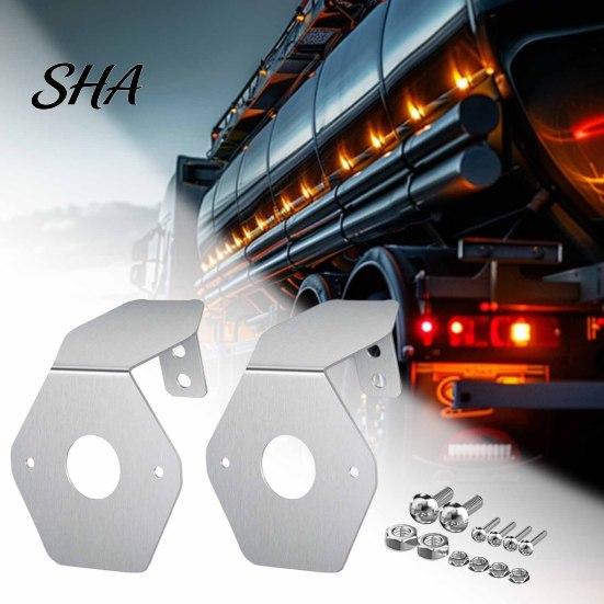 Weather Resistant Lamp Support 2Pcs Watermelon Light Brackets for Partsam, 304 Stainless Steel Mirror Turn Signal Automotive Hardware Angled Mounting