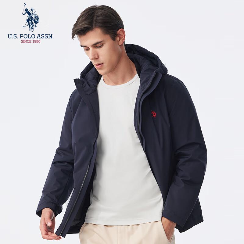 U.S. Polo Assn. Herren-Daunenjacke mit Kapuze