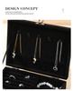Luxury Portable Jewelry Box with Lock, Large Capacity Storage for Necklaces and Earrings