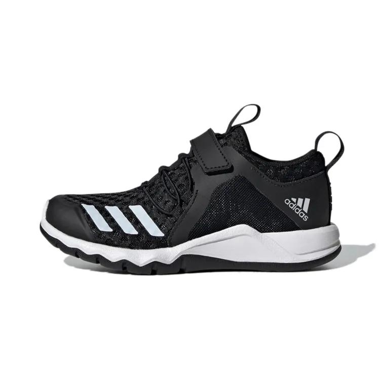 adidas RapidaFlex EL J 'Black White' (Unisex) Core Black / Footwear White Kids' Running Shoes G28701