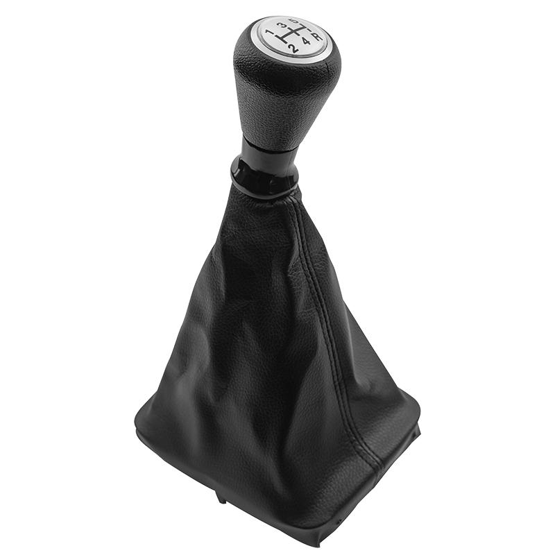 Car Accessories 5 Speed Gear Shift Knob Shifter Lever Stick Gaiter Boot Cover For Peugeot 206 406 Manual