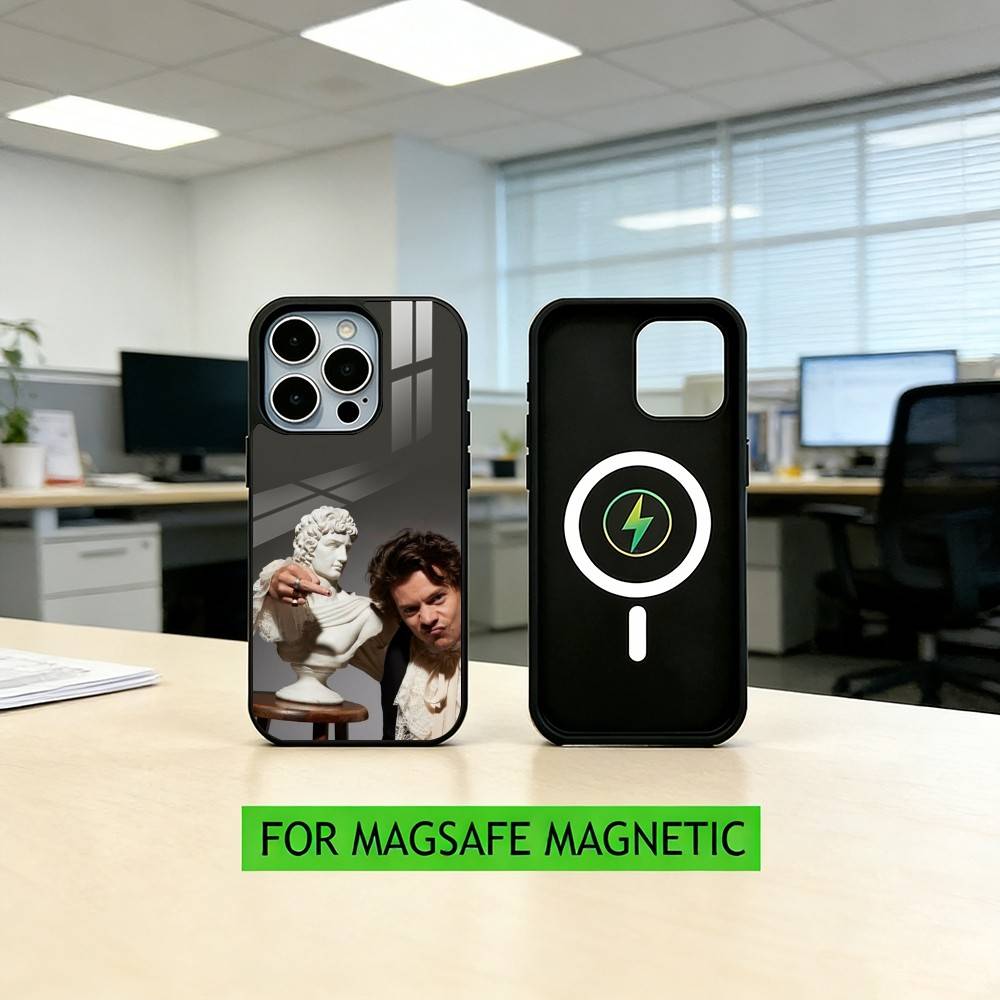 singer H-aRRy Music Styles  Phone Case For iPhone17,16,15,14,13,12,11 Plus,Pro Magnetic For Magsafe Wireless Charging
