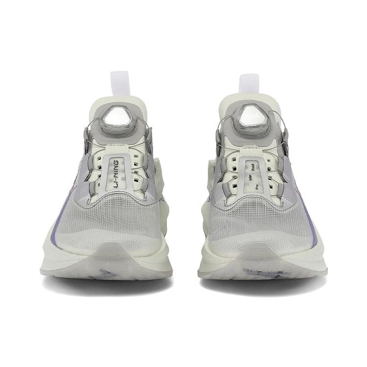 Chaussures de course Li Ning Shadow 1.0 pour femme Tige basse Blanc Neige ARRS006-1