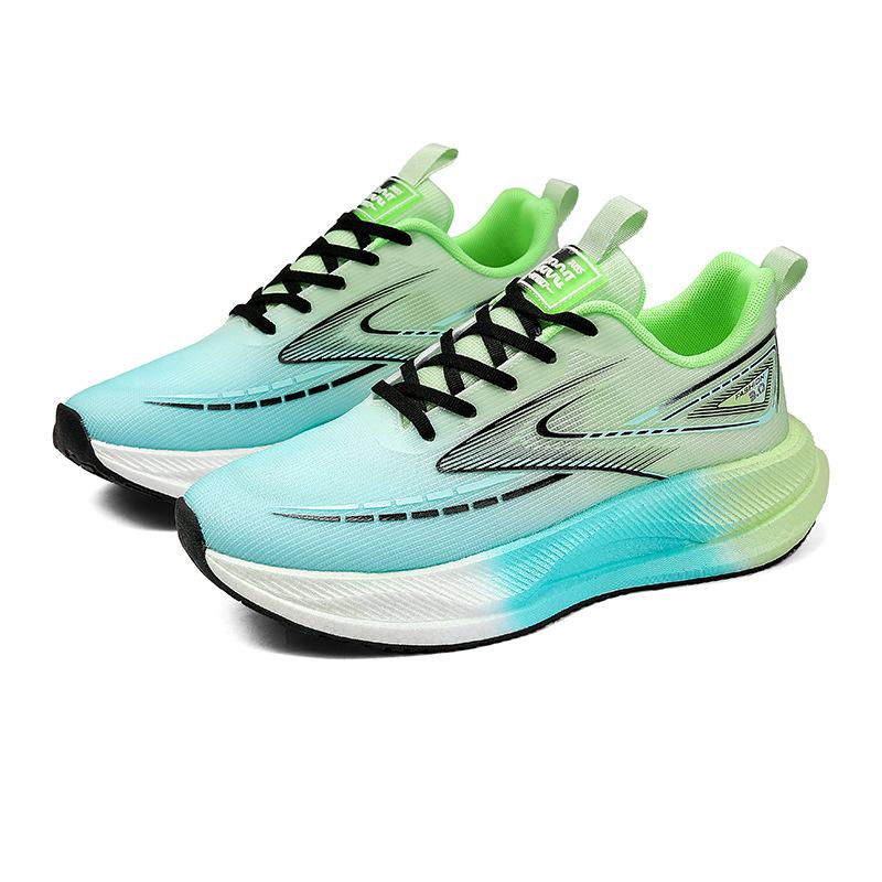 Running shoes fly-woven breathable non-slip wear-resistant sports shoes cushioning rebound racing shoes