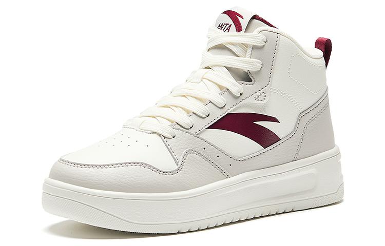 Women's Sneakers Anta Easy Abrasion Resistant Lightweight Breathable Height Increasing High top Skateboard
