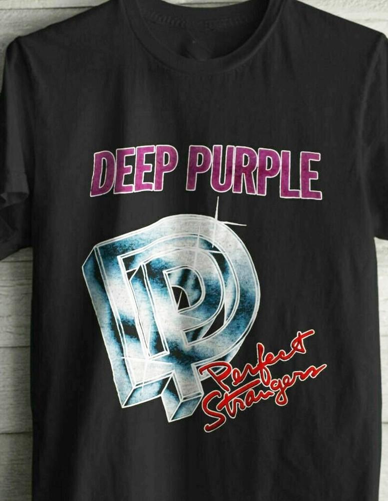 Rare Deep Purple World Tour Band Unisex Cotton Black Shirt S-234XL Unisex T-Shirt S