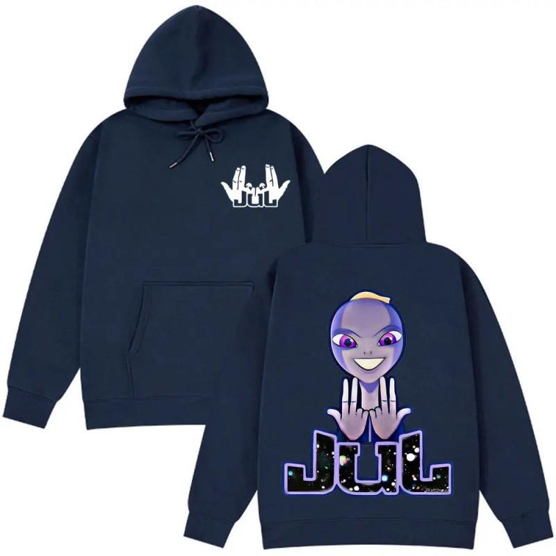 Straight Fit Printed Hoodie Unisex Streetwear Casual Sweatshirt