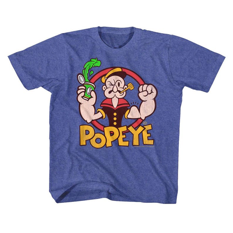 Popeye Spinach Vintage Royal Toddler T-Shirt 150