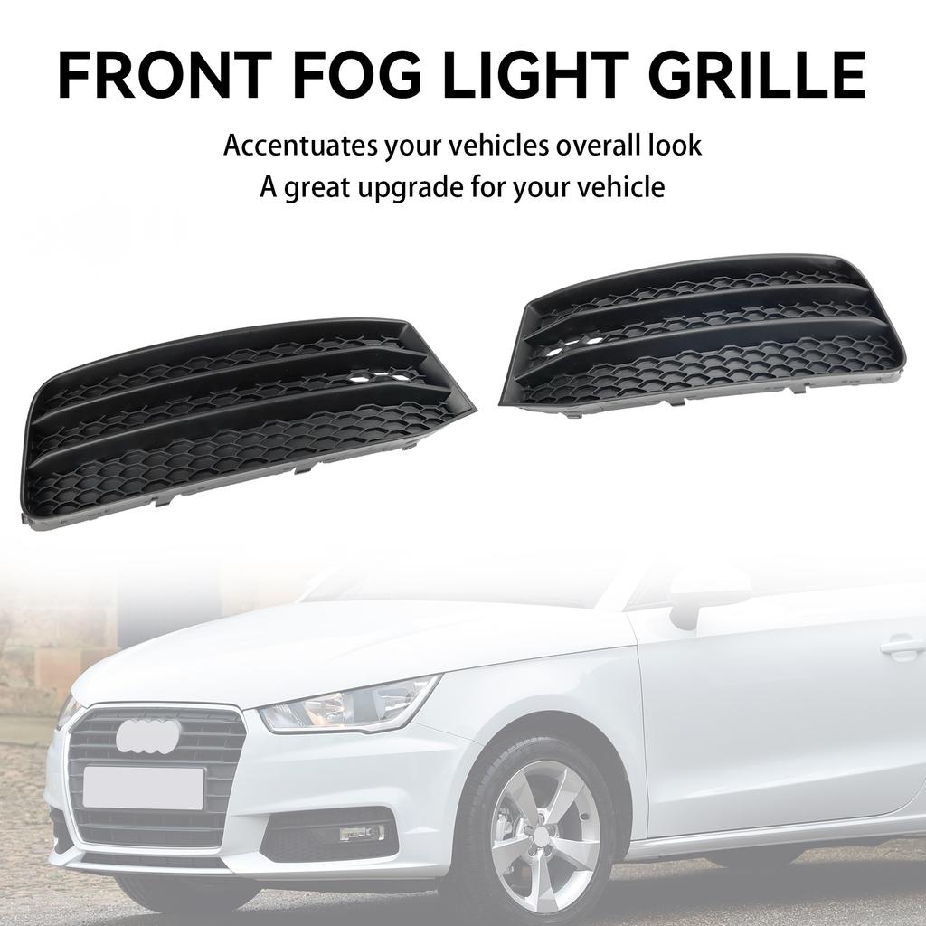 2PCS Front Bumper Fog Light Cover Grill Grille 8XA807681B 8XA807682B Fit A1 8X 2015-2018