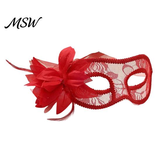Vintage Lace Rose Masque Masquerade for Women, Venetian Party Mardi Gras Masque, 3D Breathable Flower Mesh Eye Cushion Halloween, Carnival,
