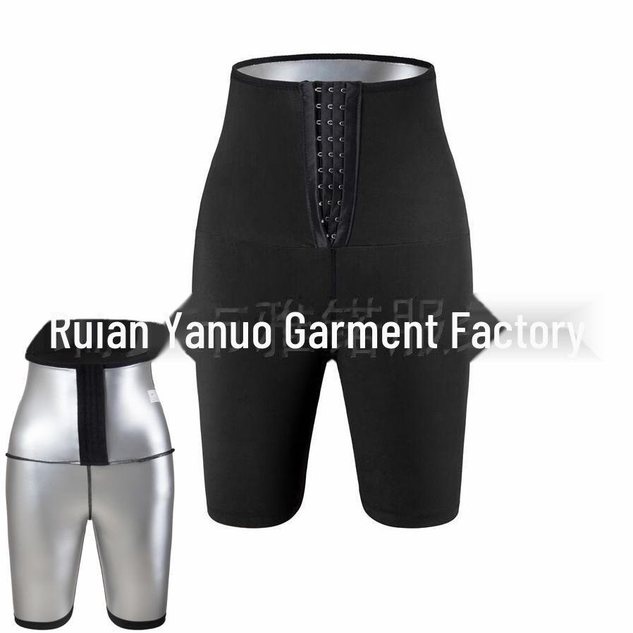 

Женские спортивные штаны-сауна с высокой талией на пуговицах для фитнеса и йоги XXL/3XL