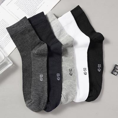 Men Socks Summer Casual Business Solid Color Breathable Thin Socks Fashion Male Ankle Length Socks Middle Tube Mesh Cotton Socks