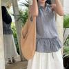 Fashion Women's Hollow Woven Shoulder Bags Large Capacity Knitting Underarm Bag Solid Crochet Tote Summer Mesh Beach Bag
