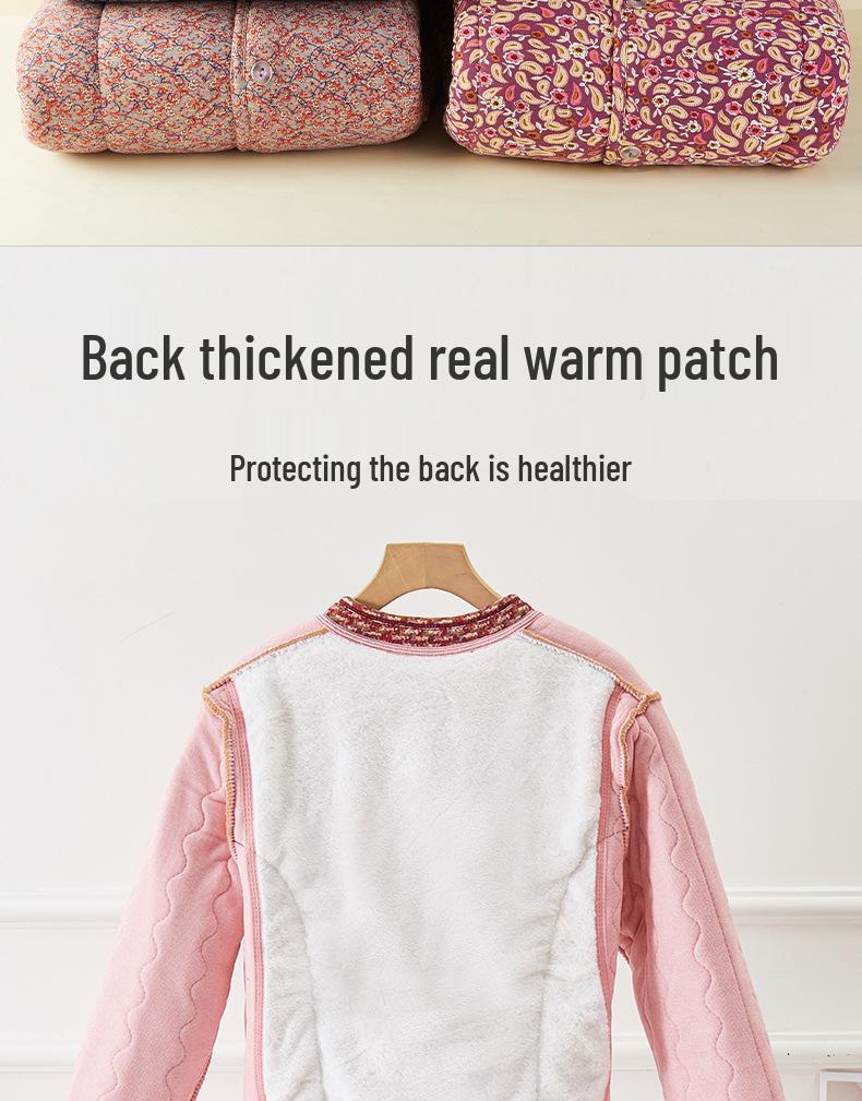 Grandma's Lightweight Winter Cotton Jacket - Warm, Short, Padded Coat for Mom