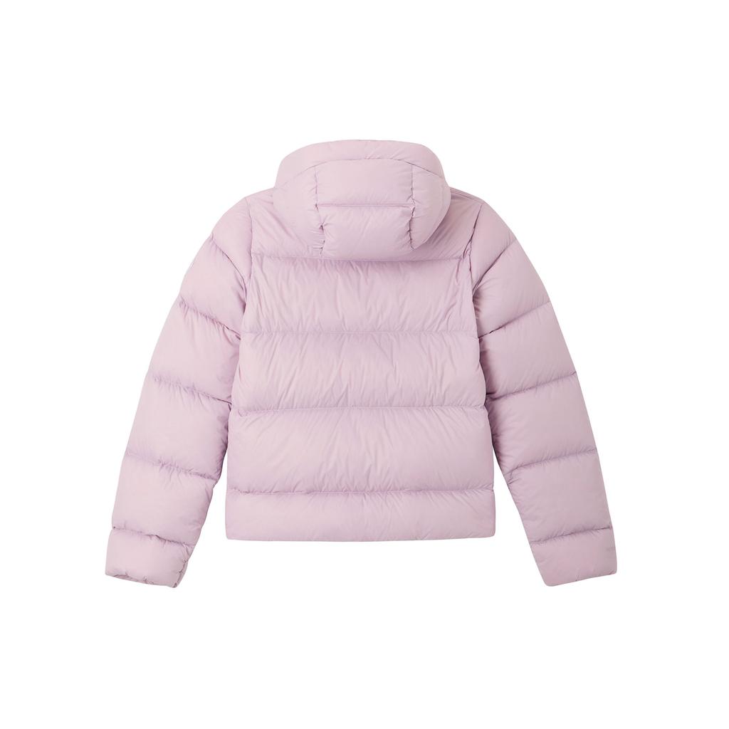 Under Armour Solid Color Logo Zip Hooded Down Jacket Women Outerwear Pink 1375442-694