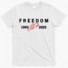 Freedom Charlie Kirk Red Signature 1993-2025 Tribute Faith Christian T-Shirt