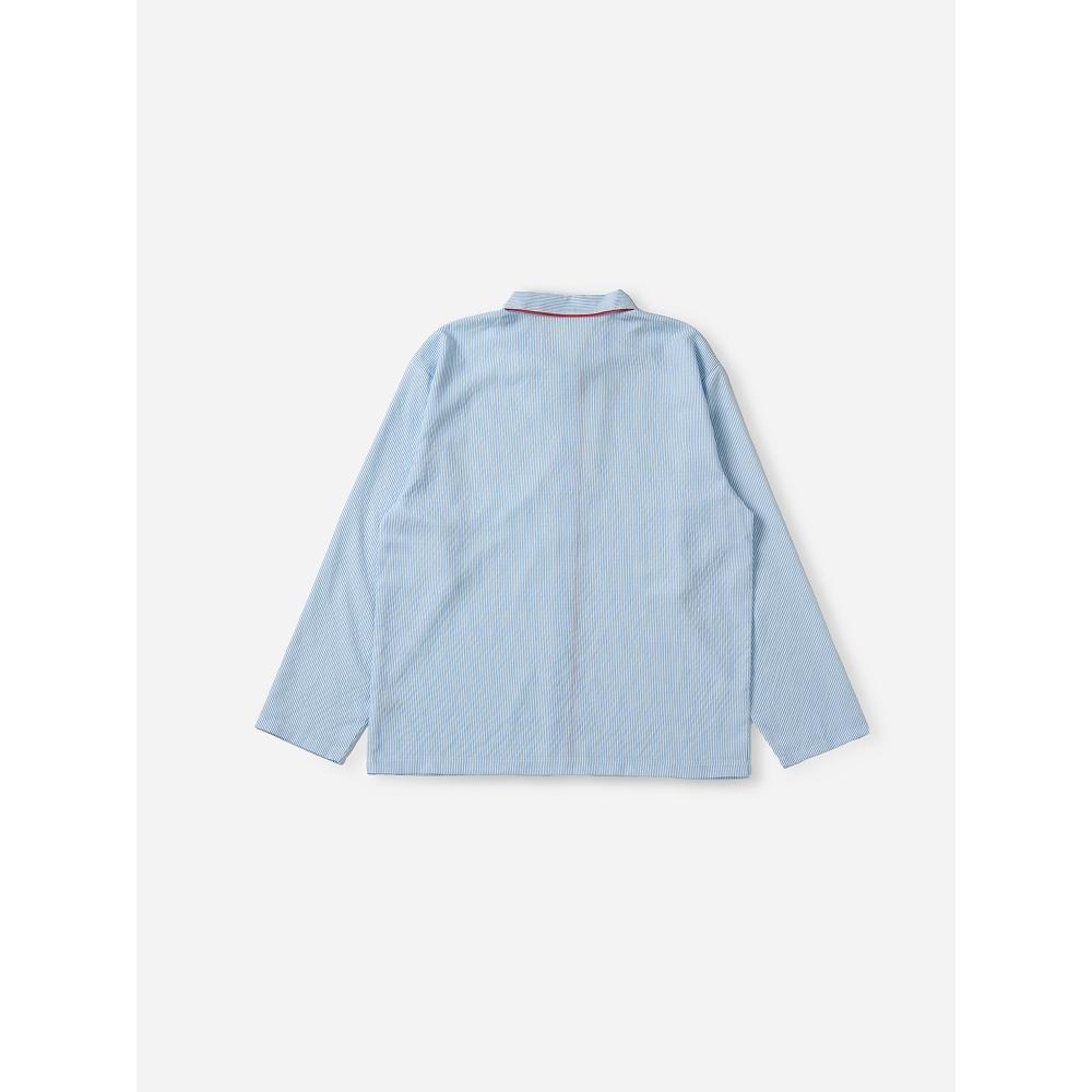 Daiso [pubLic] Piping Pajama Top L bLue