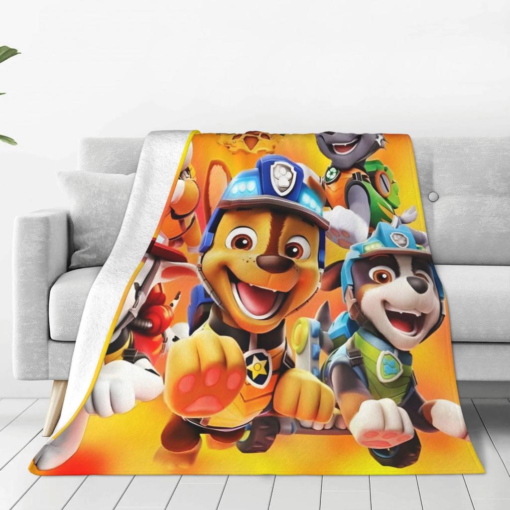 Paw Patrol Dino Snow Rescue Blanket Kids Chase Marshall 3D Print Soft Throw for Bed Sofa Bedroom Boys Girls Birthday Gift