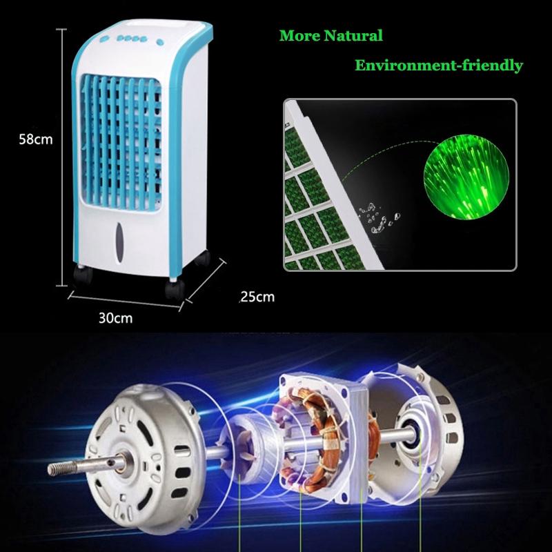 75W 220V Multi-functional Evaporative Air Cooler Fan Air Conditioner Conditioning Humidifier Purifier USB Desktop Air Cooler Fan