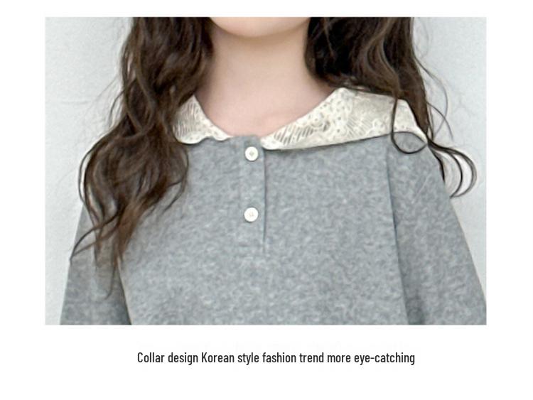 Girls' Trendy Lace Jacket & Trench Coat Set - Stylish Autumn Fashion for Big Kids