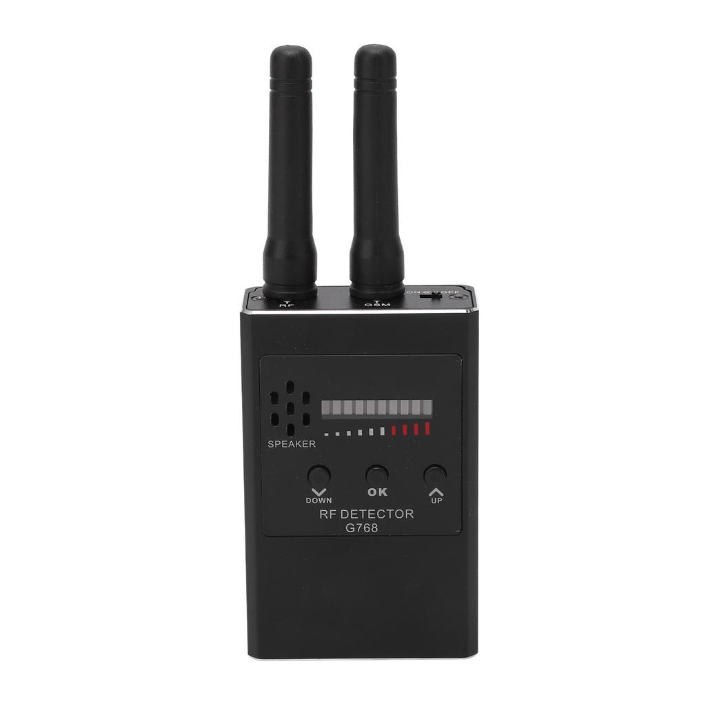 Camera Detector Anti Positioning Multiple Detection Modes Portable Sensitive GPS Detector for Hotel Black