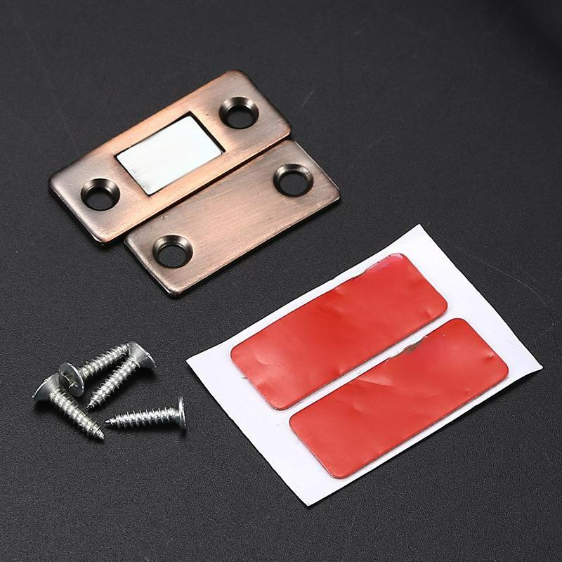 

Магнитные защелки для шкафа, магнитные дверные упоры, скрытый дверной доводчик с винтом для шкафа, ящика, мебельная фурнитура XYZ