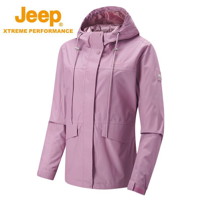 Jeep Women's 2-in-1 Outdoor Windproof Waterproof Jacket