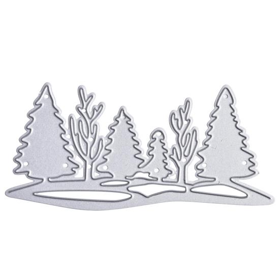 

Рождественская елка Вырубной штамп Скрапбукинг Тиснение Форма Бумага Изготовление открыток Декор для альбома серебряный