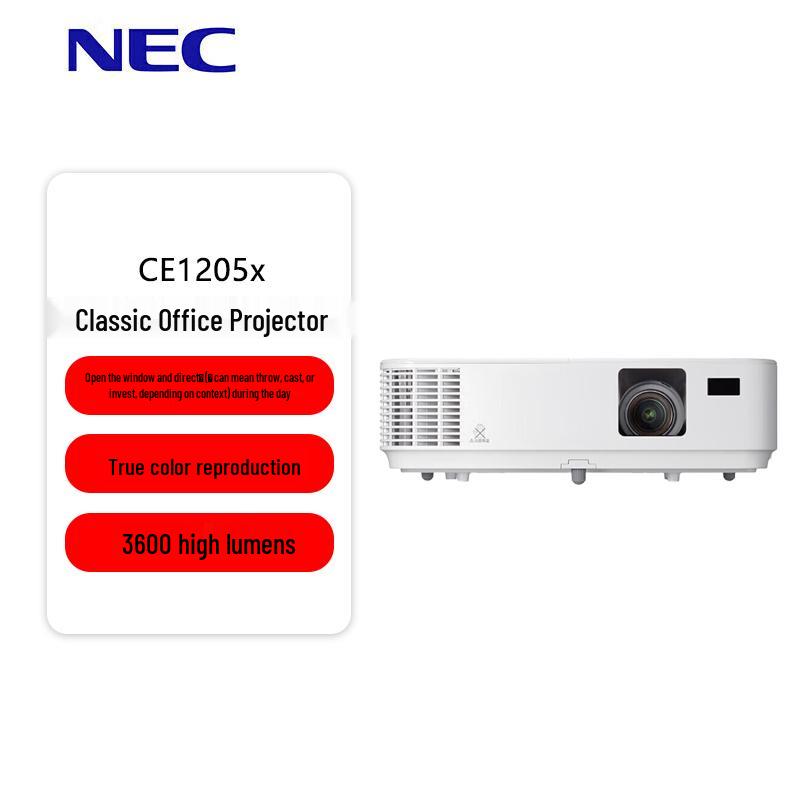 

NEC NP-CE1205X XGA 3600 Lumens Business Projector (CN version)